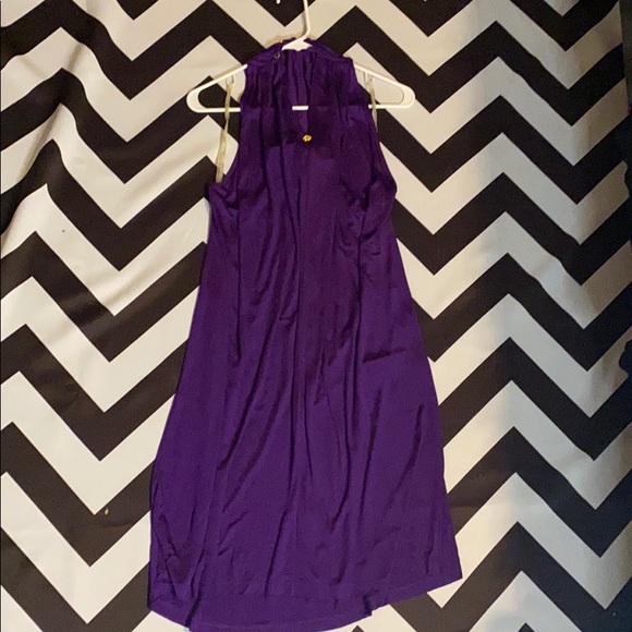 Purple mid-dress